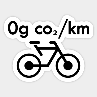 Bicycle  Environmental - 0g co2 / km Sticker